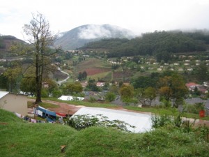 This view shows Bulembu from the opposite direction (top row of homes) 