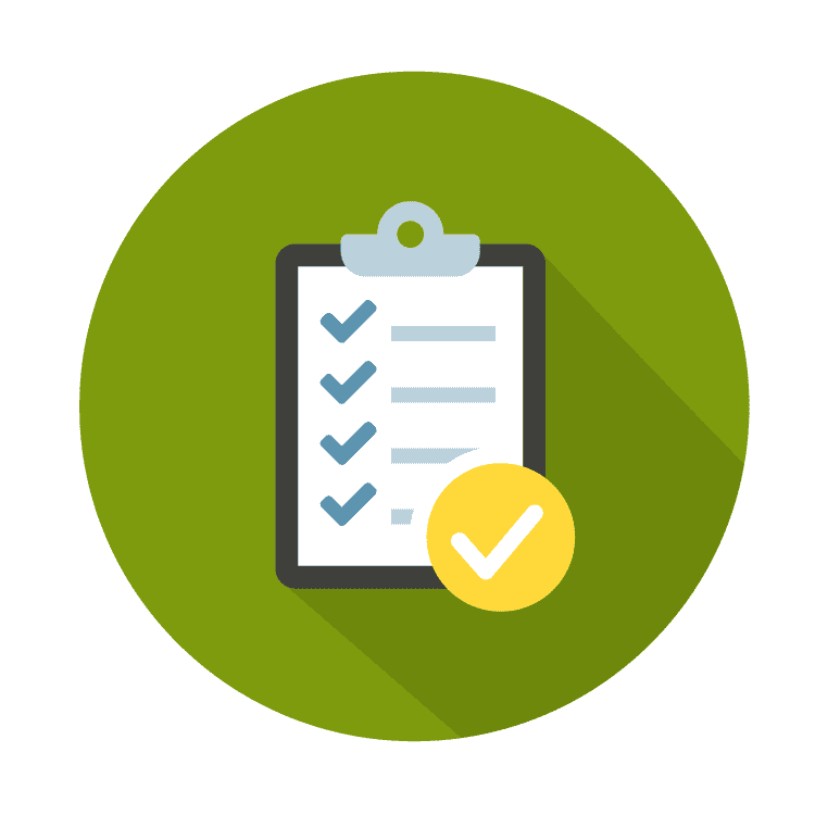 icon of clipboard and checklist