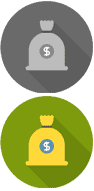 icon of money bag