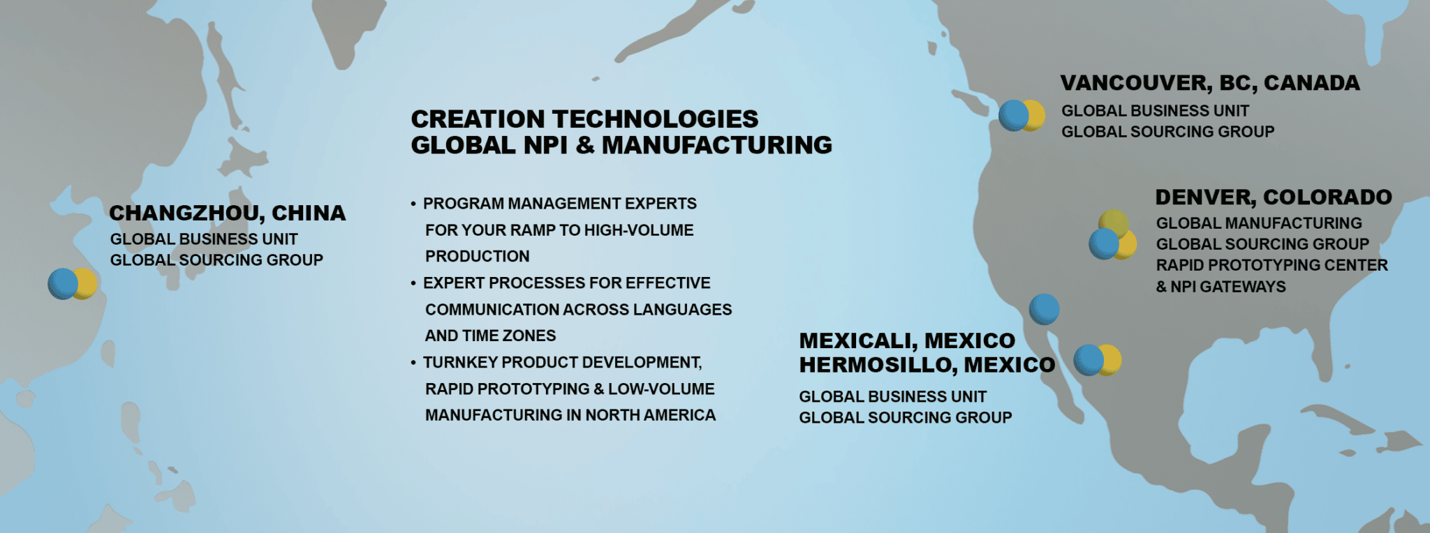 Global Leverage in Our EMS Solutions Creation Technologies